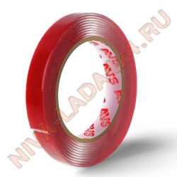 Скотч двухсторонний AVS SCH-026 6 mm x 5 m акриловая основа (прозрачная)