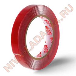 Скотч двухсторонний AVS SCH-027 9 mm x 5 m акриловая основа (прозрачная)