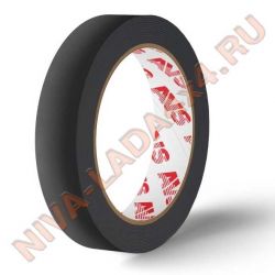 Скотч двухсторонний AVS SCH-020 12 mm x 5 m вспененная основа (черная)