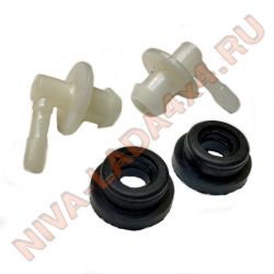 Штуцер Главного Тормозного Цилиндра НИВА 21214-3505090 с втулкой уплотнителем 2108-3505092 (комплект - 4 детали)
