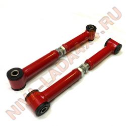 Штанги реактивные НИВА 2121; 21213; 21214; 2123 УСИЛЕННЫЕ-РЕГУЛИРУЕМЫЕ короткие продольные Ситэк Кросс усиленные втулки 40-40 (ПАРА)