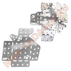 Накладка-усилитель передних лонжеронов внутренние, места крепления рулевой редуктор и рычаг маятниковый НИВА Шевроле