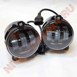 Фара противотуманная НИВА Шевроле 2123-3743010-10 Zilla арт. 2170-50W, светодиодные, свет белый, н/о (пара) с 2009 ПТФ