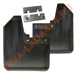 Брызговики передние НИВА 2121-8404310; 2121-8404311 с креплением, ПТП, фартук переднего колеса, пара. ТермоЭластоПласт