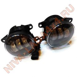 Фара противотуманная НИВА светодиодная в бампер LADA4x4 Urban 30w Zilla Арт. 2190-YW свет белый / свет желтый ПТФ