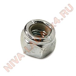 Гайка М5х0,8 с нейлоновым кольцом, хром