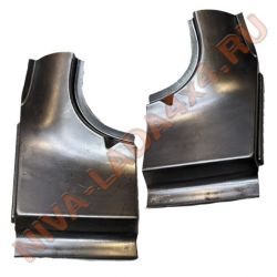 Жесть, ремонтная вставка рамки ветрового стекла НИВА 2121; 21213; 21214; 2131; нижняя часть (комплект 2шт.) арт. 7503