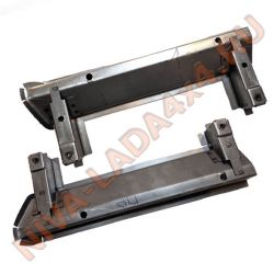 Жесть, кронштейны передних сидений НИВА 2121; 21213; 21214, ремонтные вставки опора задняя, 2 детали