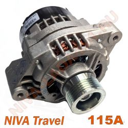 Генератор НИВА Travel 2123-3701010 КЗАТЭ 115А 9402.3701-04ВК ЕВРО разъем