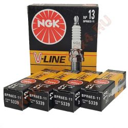 Свечи NGK V-Line №13 BPR6ES-11, НИВА инжектор (4шт.) арт. 5339