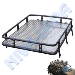 Багажник экспедиционный НИВА 2121; 21213; 21214 (6 опор) ТС-0350 (1600х1300х300) с Ал. листом