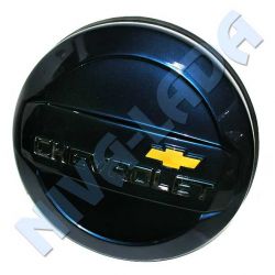 Чехол запасного колеса ПЛАСТИК Chevrolet (колпак, бокс) Ривьера (синий)