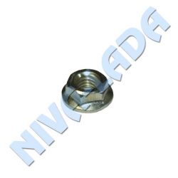 Гайка М8 с зубчатым буртиком