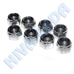 Гайки М8х1,25 с нейлоновым кольцом для крепления валов карданных СиМ (комплект 8шт.)