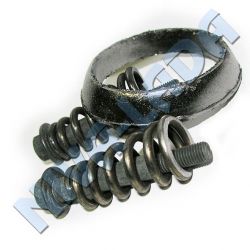 Прокладка фланцев выхлопой системы, кольцо глушителя графитовое с крепежом ЕВРО-2 НИВА инжектор 2110-1206059-88