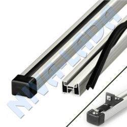 Багажник поперечные дуги на рейлинги 2085-СП-11 НИВА АвтоПолимерСервис (анод серый) с креплением