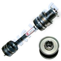 Вал карданный промежуточный (промвал) НИВА Шевроле 2123-2202010 СиМ (на ШРУСах) под КПП старого образца