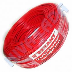 Провод монтажный ПГВА, цвет красный, 1м, 0,75мм
