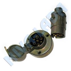 Разъем - фишка для подключения ТСУ (металл) прицепного устройства, фаркоп