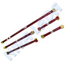 Штанги реактивные НИВА 2121; 21213; 21214; 2123 УСИЛЕННЫЕ-РЕГУЛИРУЕМЫЕ 5шт. Ситэк Лидер полиуретан