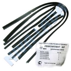 Уплотнитель стекла опускного НИВА 21213; 21214; 2131 рем комплект 96Р бархотки