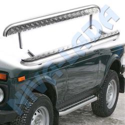 Защита порогов НИВА "Техно-Сфера" ТС-0317 (с алюминиевым листом) 2131